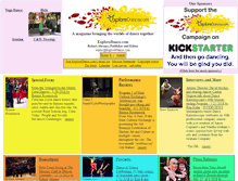 Tablet Screenshot of exploredance.com